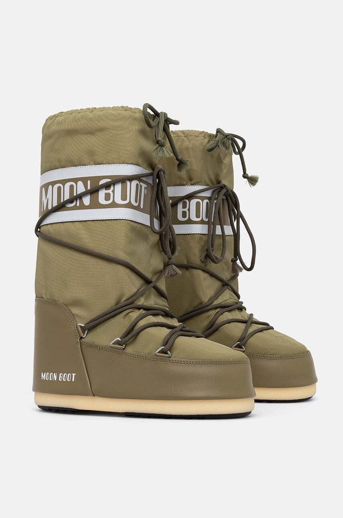 Moon Boot śniegowce MB ICON NYLON 80D1400440.M006 zielony AW24