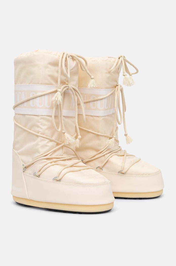 Μπότες χιονιού Moon Boot MB ICON NYLON συνθετικό μπεζ 80D1400440.L002