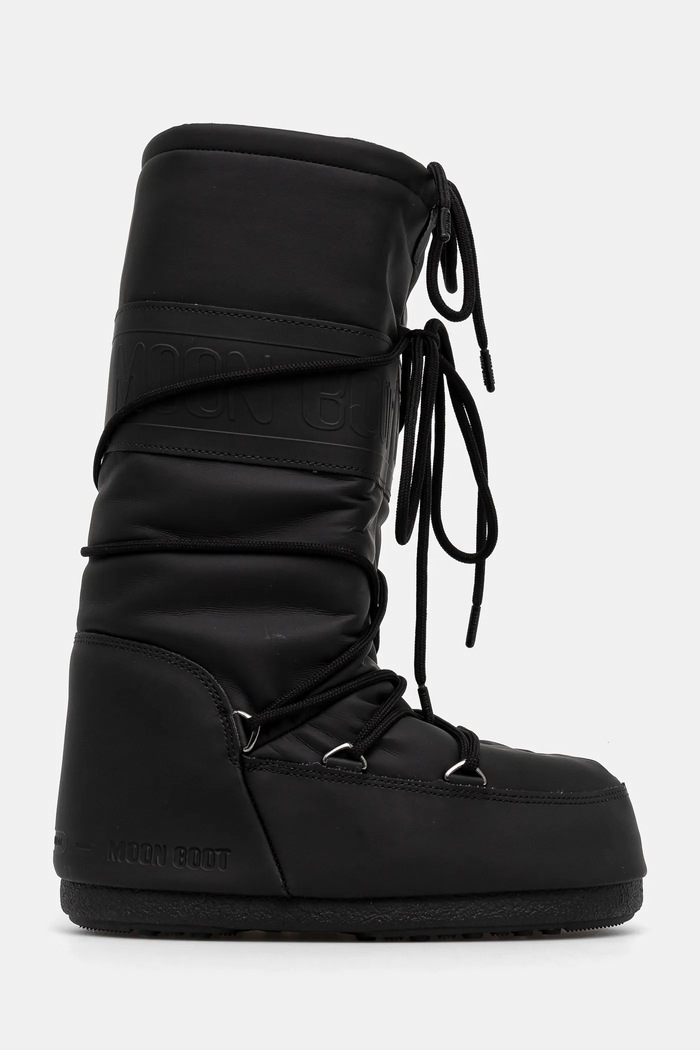 Moon Boot śniegowce MB ICON RUBBER brak zapięcia czarny 80D1402760.N001