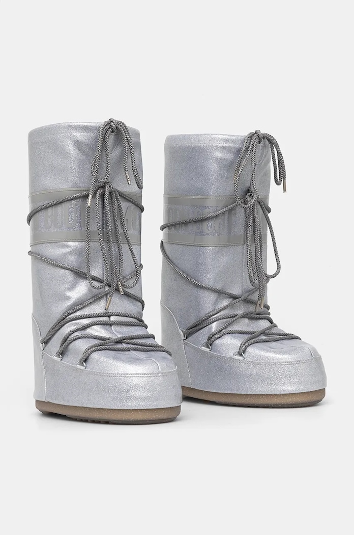 Obuwie Moon Boot śniegowce MB ICON GLITTER 80D1402850.H001 srebrny
