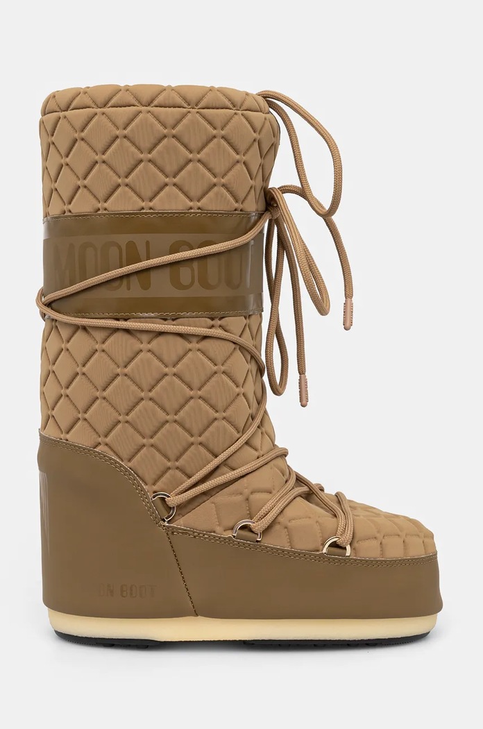 Moon Boot śniegowce MB ICON QUILT imitacja skóry licowej brązowy 80D1402930.M013