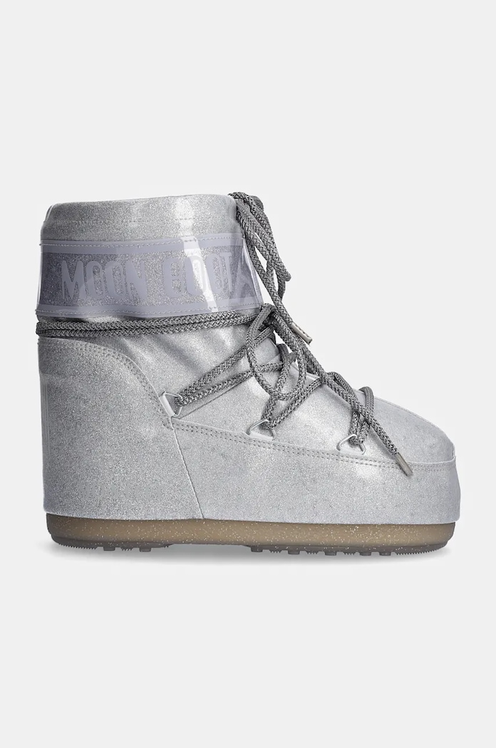 Moon Boot stivali da neve MB ICON LOW GLITTER 80D1409440.H001 argento AW25