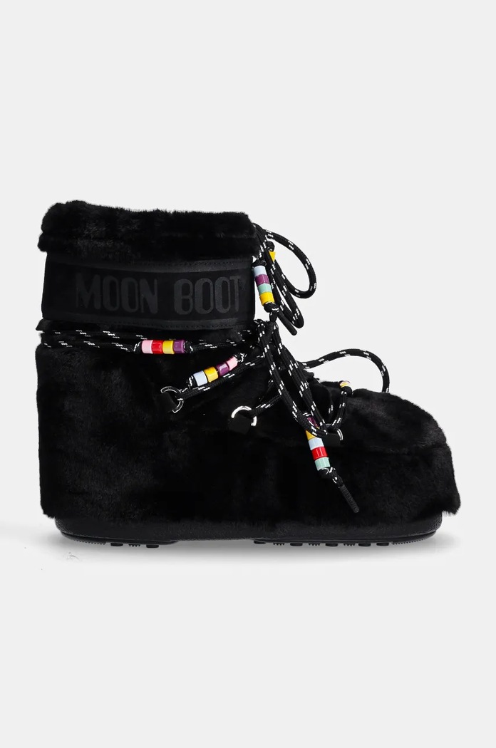 Moon Boot Апрески Moon Boot MB ICON LOW FAUX FUR BEADS 80D1409470.N001 черен AW24