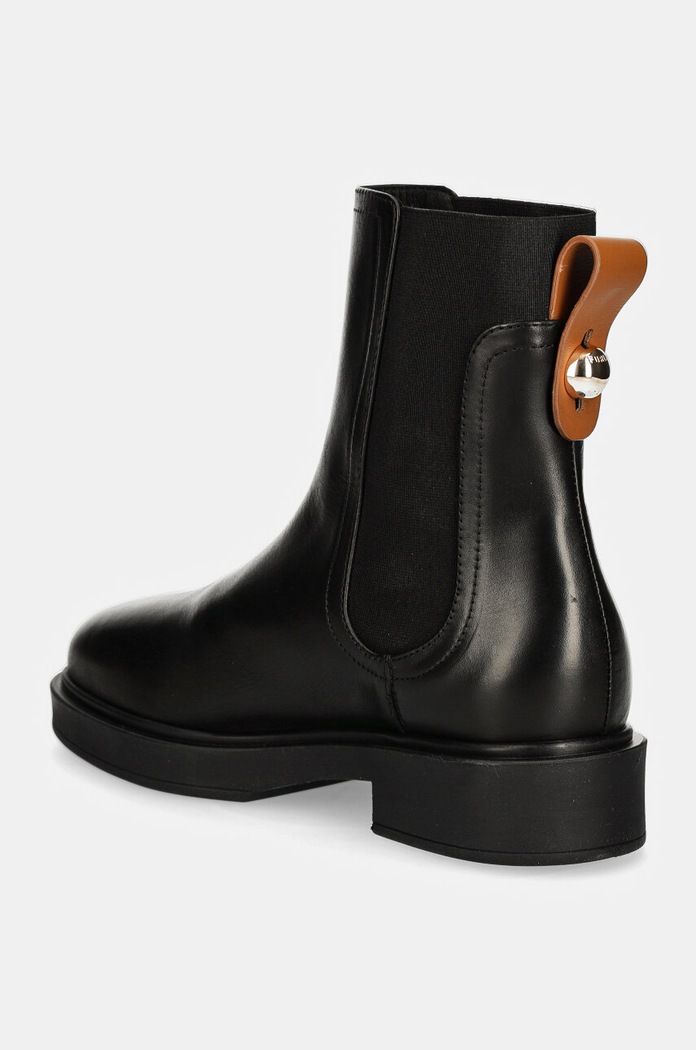Încălțăminte Furla ghete chelsea de piele Sfera Chelsea Boot YI53CIT.BX3479.3379S negru
