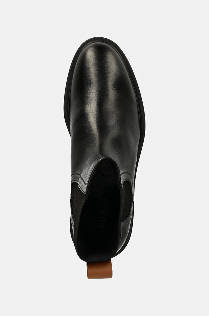 Furla ghete chelsea de piele Sfera Chelsea Boot negru YI53CIT.BX3479.3379S