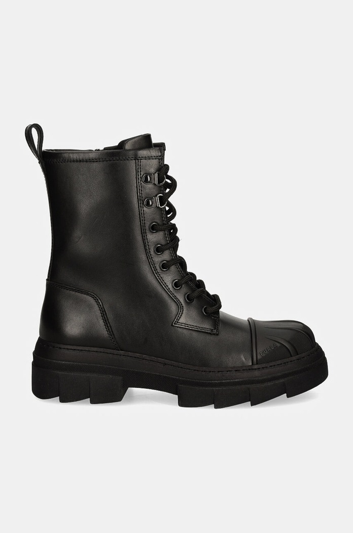 Kožené workery Furla Gum Army Boot YI60FGU.BX3508.O6000 černá AW24