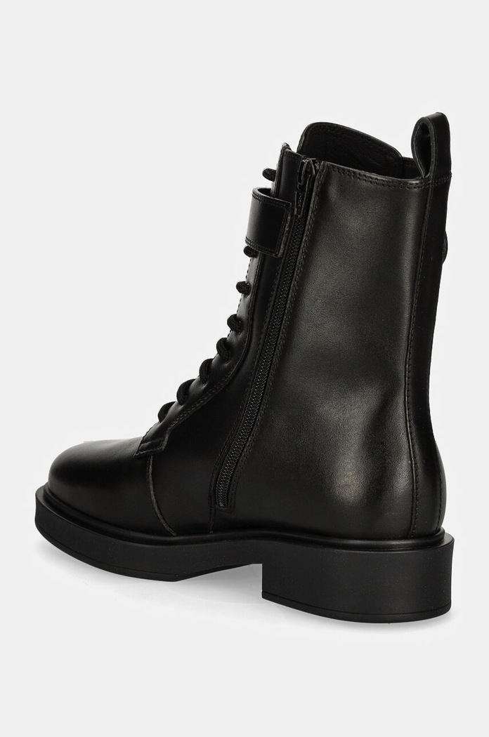 Încălțăminte Furla cizme de piele Sfera Army Boot YI46SFE.WU0000.O6000 negru