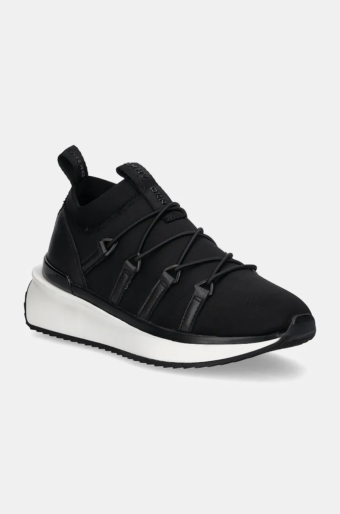 Tenisky Dkny Aiza přírodní kůže černá K4451210.BLK