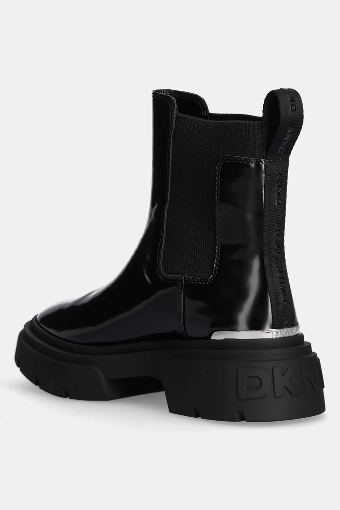 Παπούτσια Δερμάτινες μπότες τσέλσι Dkny Fenella K4400981.BLK μαύρο