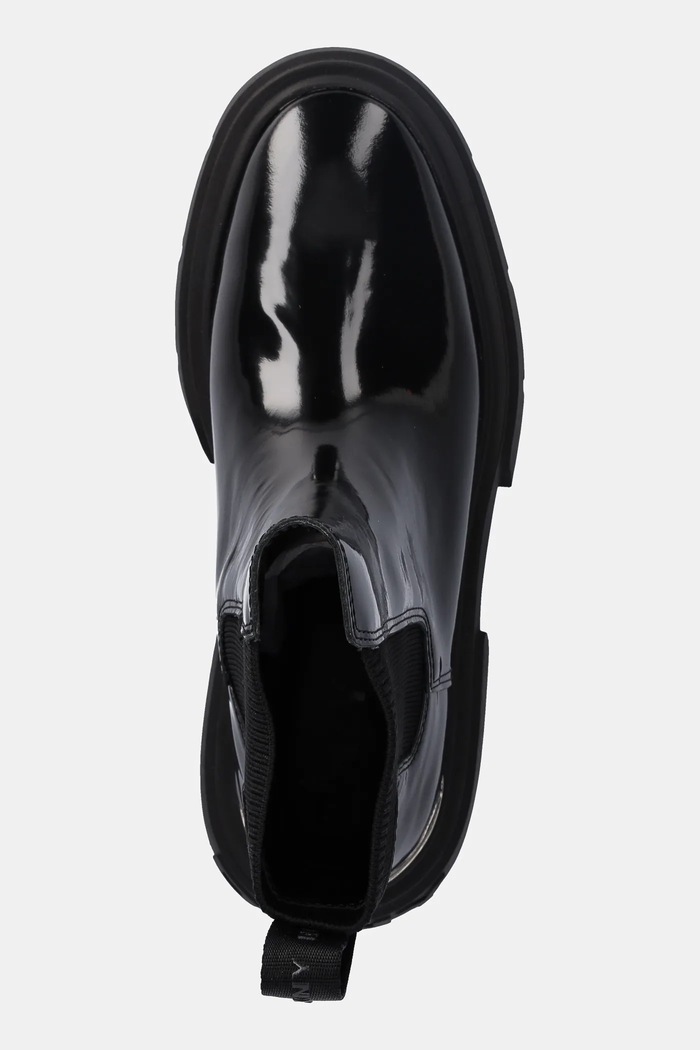 Δερμάτινες μπότες τσέλσι Dkny Fenella μαύρο K4400981.BLK