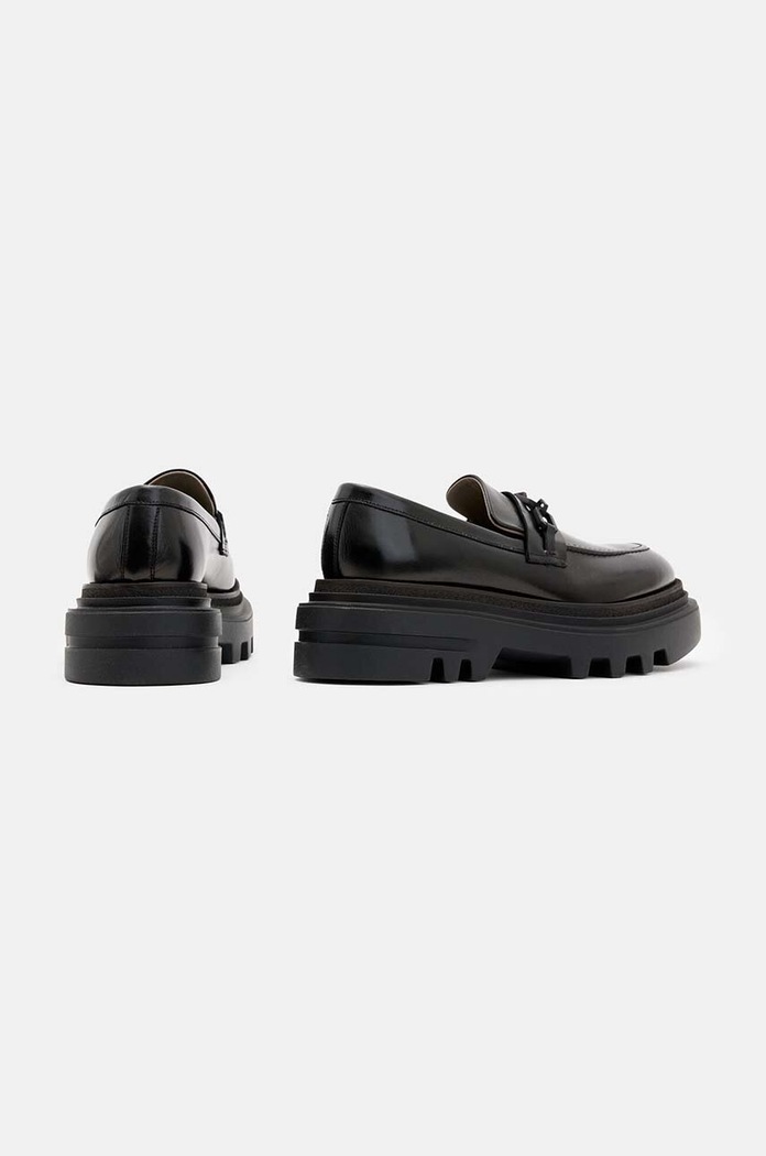 Kožené mokasíny AllSaints Alexia Chain Loafer W060FB černá
