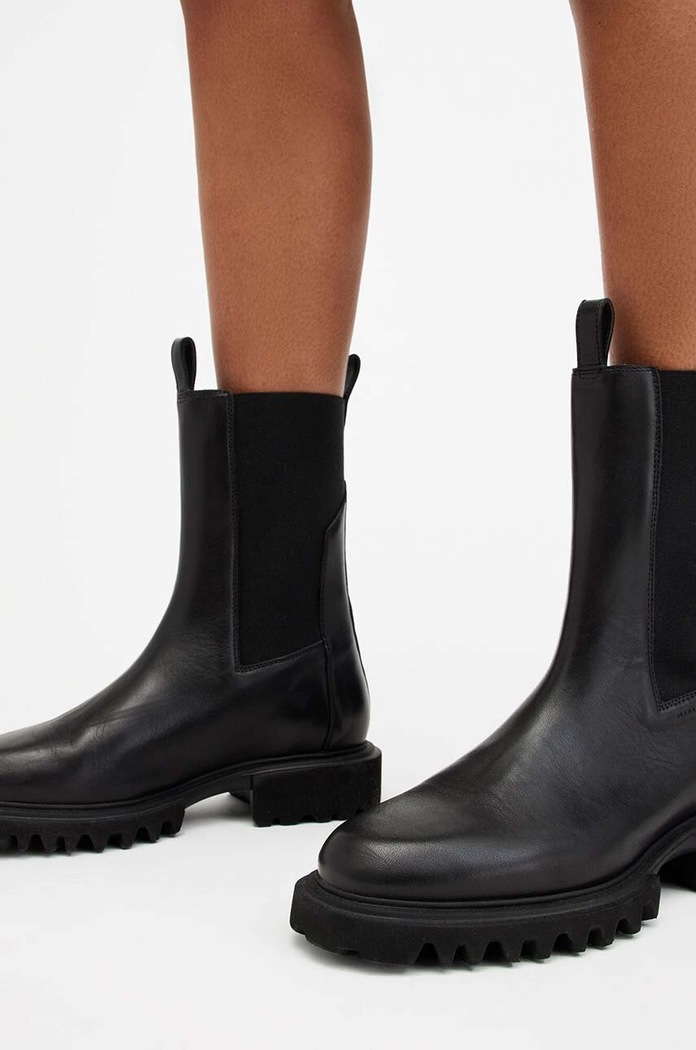 Kožené topánky chelsea AllSaints Hallie Boot W115FB