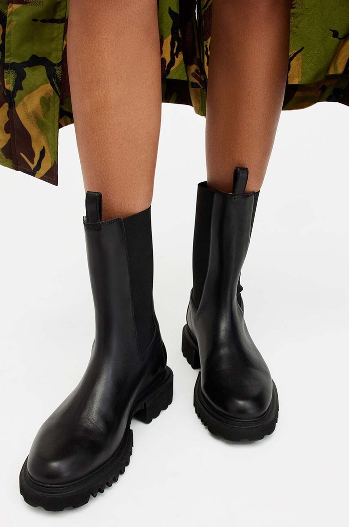 Kožené topánky chelsea AllSaints Hallie Boot W115FB