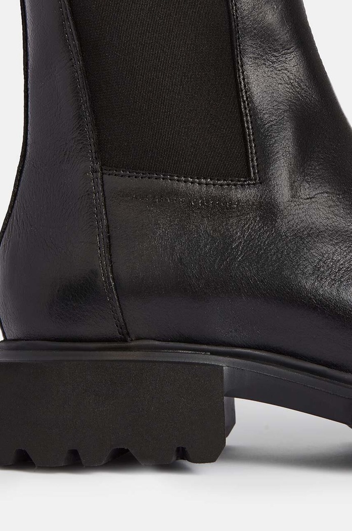Kožené topánky chelsea AllSaints Hallie Boot čierna W115FB