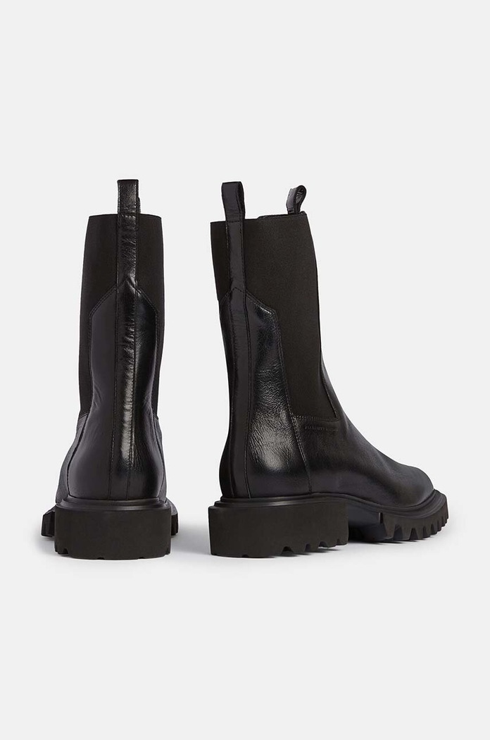 Kožené topánky chelsea AllSaints Hallie Boot W115FB čierna