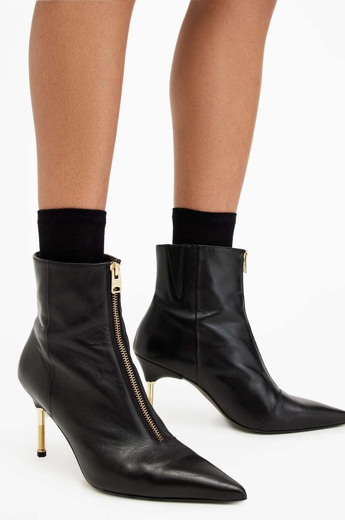 Kožené kotníkové boty AllSaints Natasha Boot W001FB