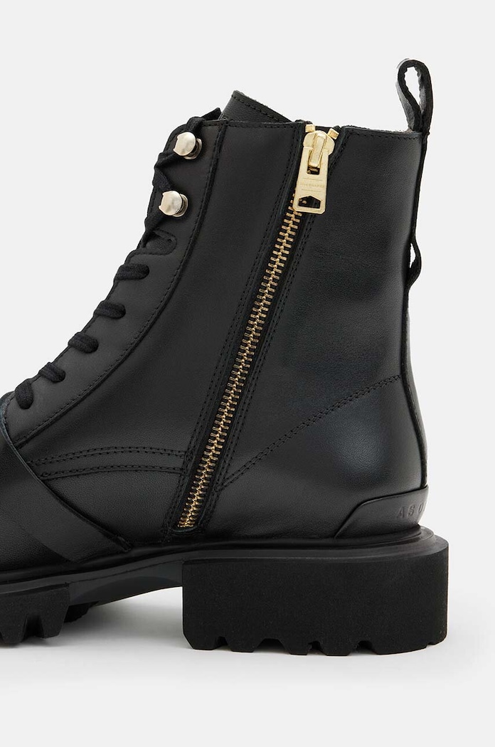 Usnjeni gležnarji AllSaints Tori Boot črna W119FB