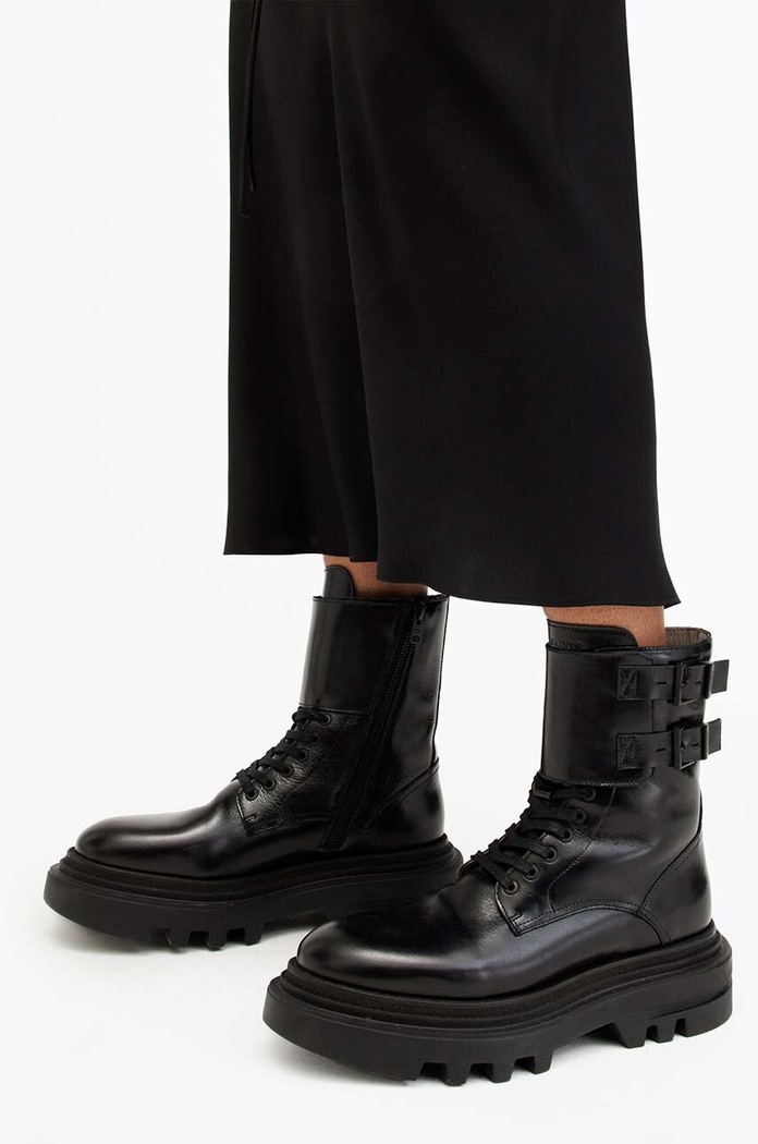 Kožené kotníkové boty AllSaints Zoe Boot W064FB