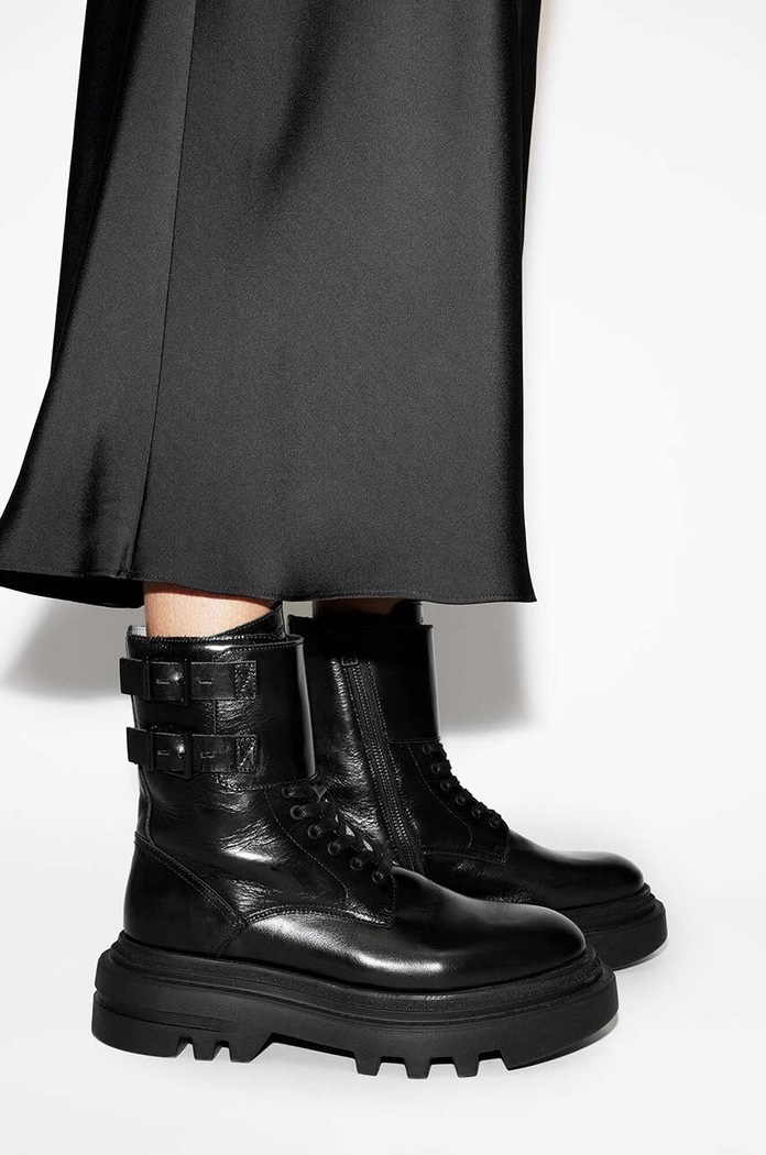 Kožené kotníkové boty AllSaints Zoe Boot W064FB