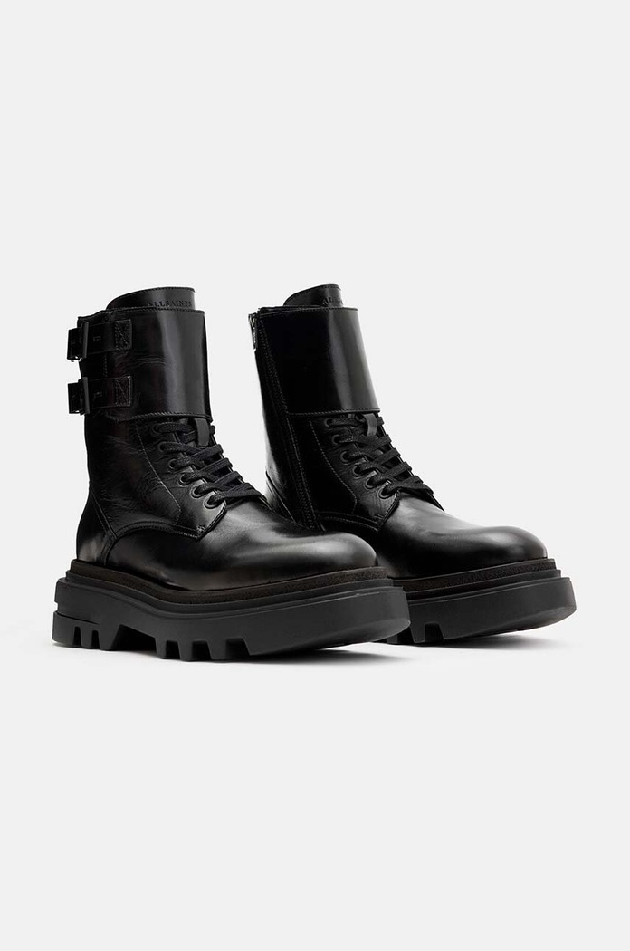 Kožené kotníkové boty AllSaints Zoe Boot W064FB černá AW24