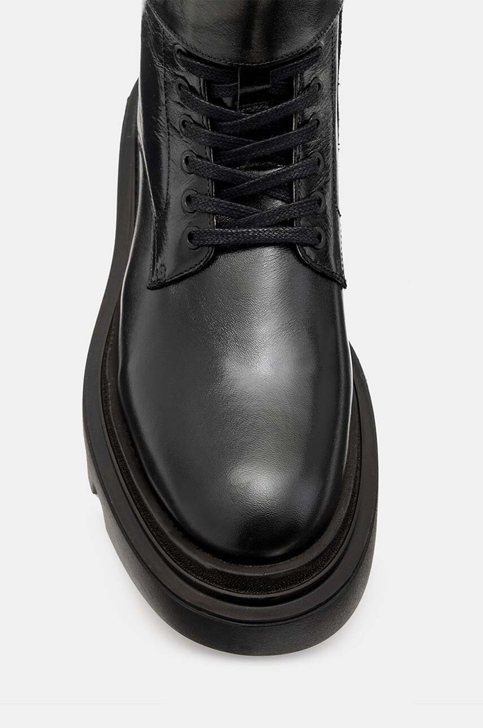Kožené kotníkové boty AllSaints Zoe Boot černá W064FB