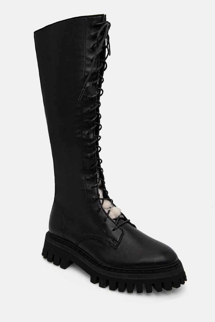 IRO cizme Kosmic High cu snur negru WM121KOSMICHSH.BLA04