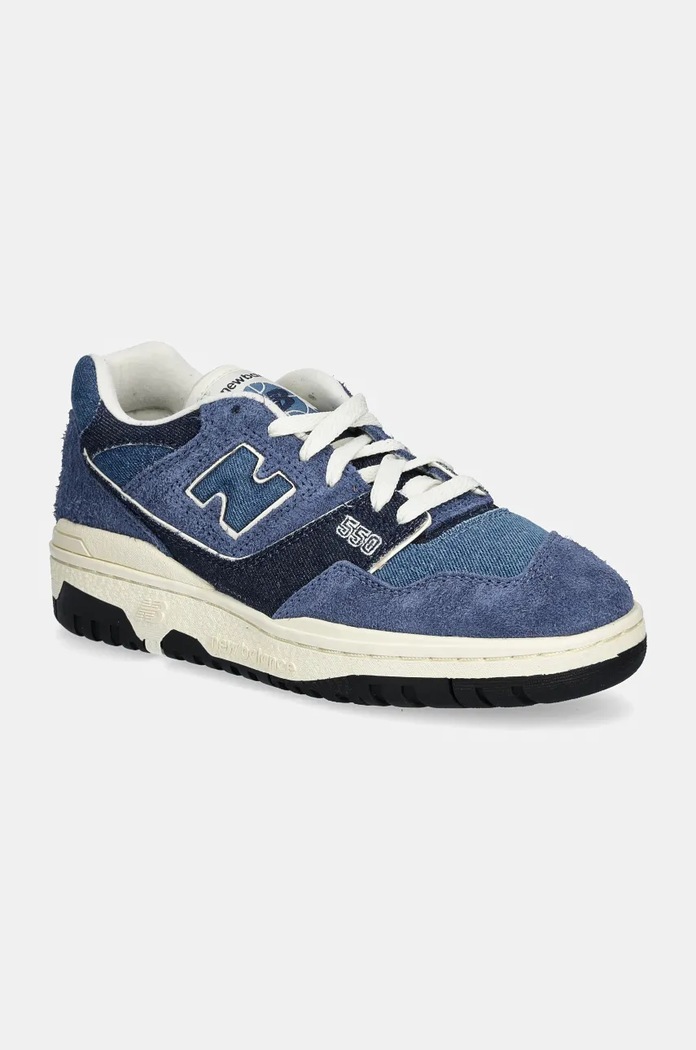Sneakers New Balance 550 δέρμα σαμουά σκούρο μπλε BBW550GH