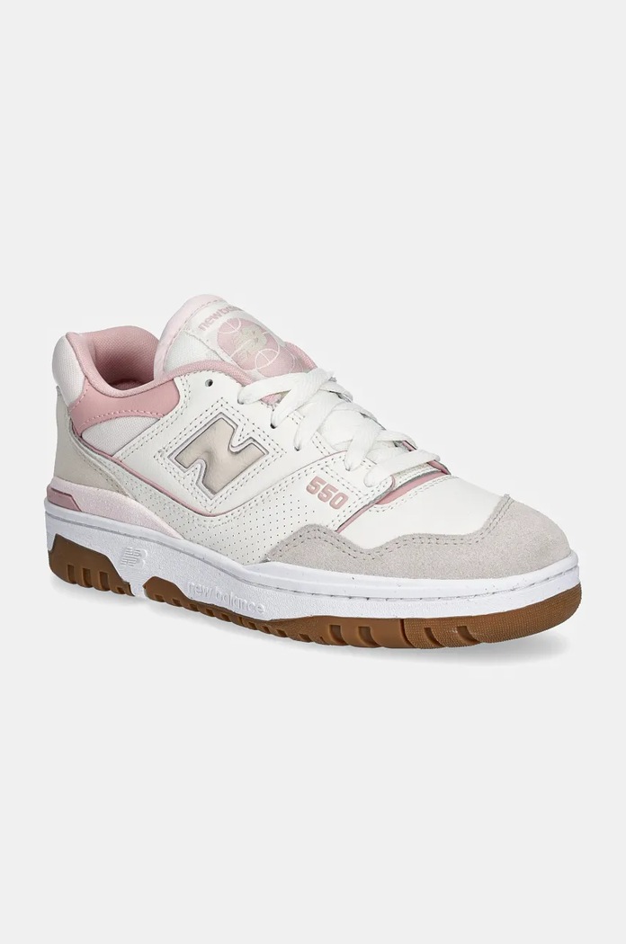 New Balance 550 Sea Salt Pink Granite suede gray BBW550HL