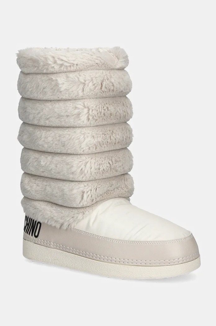 Love Moschino śniegowce imitacja skóry licowej beżowy JA24312G0LISH120