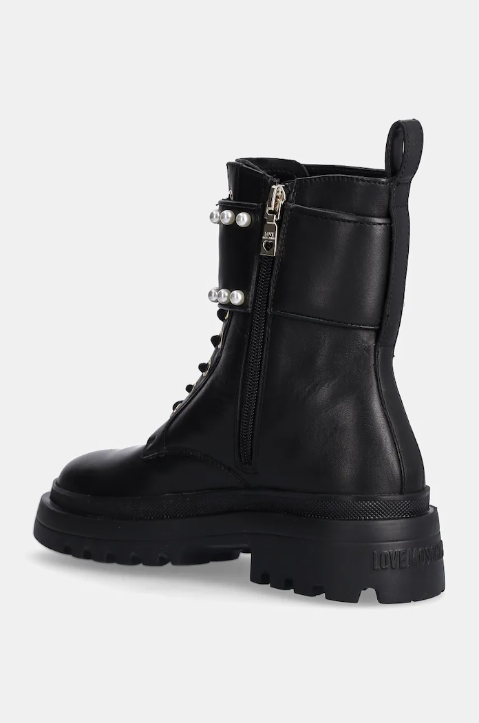 Обувки Кожени боти Love Moschino JA24235G0LIA0000 черен