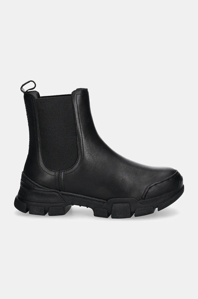 Kožené kotníkové boty Love Moschino JA15504G0LIA0000 černá AW24