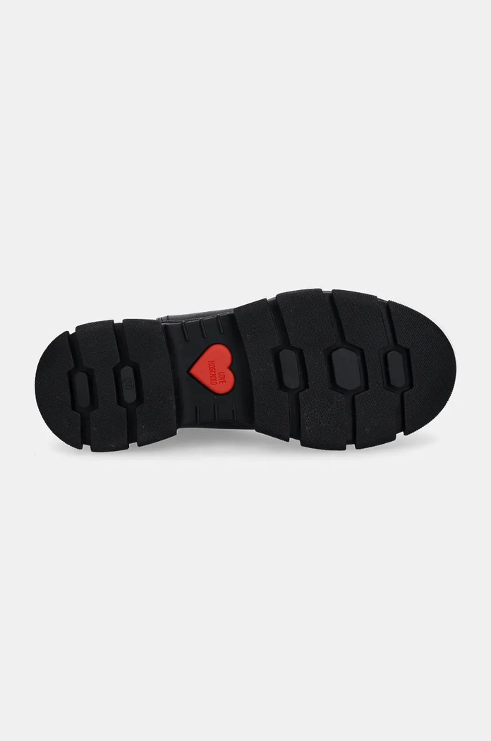 Kožené kotníkové boty Love Moschino JA15504G0LIA0000 černá
