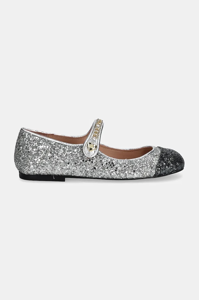 Baleríny Love Moschino JA11061G0LJJ190A stříbrná AW24