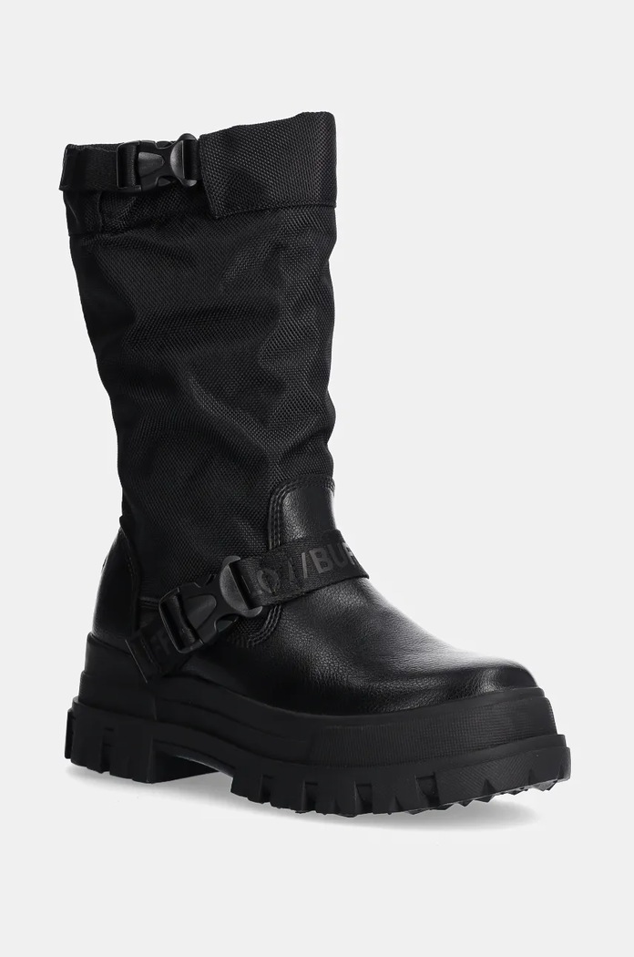 Ботуши Buffalo Aspha Com On изкуствен черен 1220047.BLK