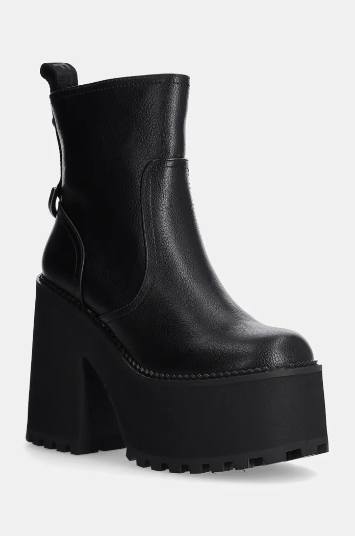 Buffalo botki Killah Zip Boot Mid słupek czarny 1622374.BLK