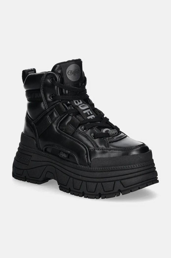 Buffalo sneakersy Fusion Hyb Mid Planet friendly czarny 1622523.BLK