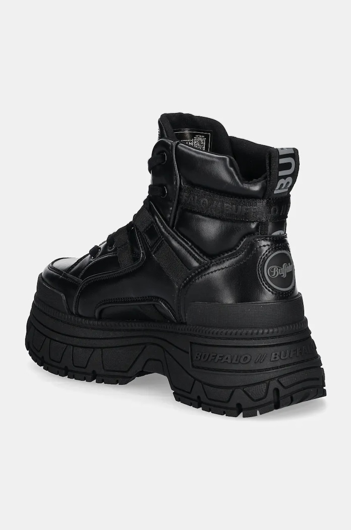 Obuwie Buffalo sneakersy Fusion Hyb Mid 1622523.BLK czarny