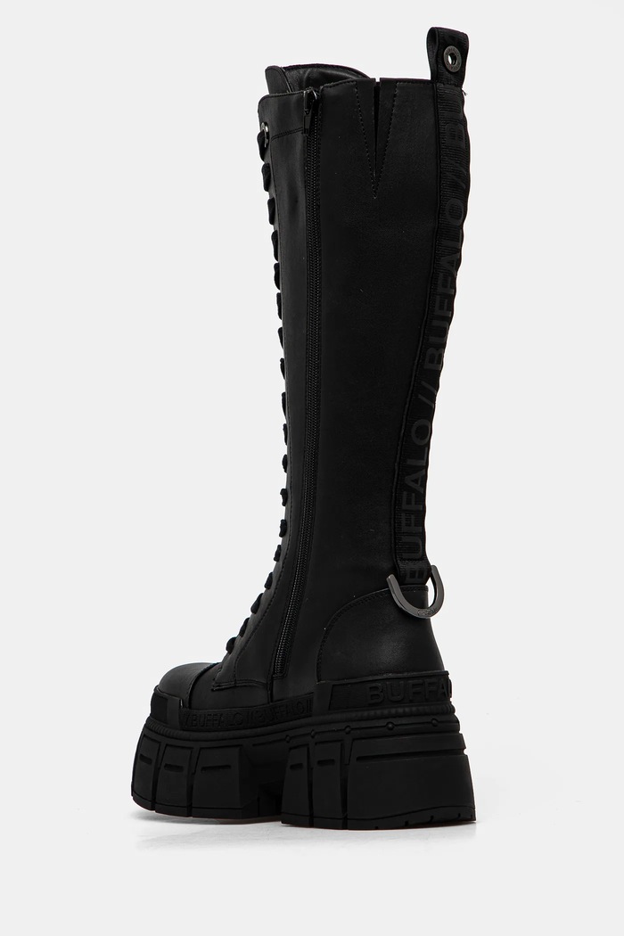 Cipők Buffalo Csizma Gospher Lace Up Hi 1622527.BLK fekete