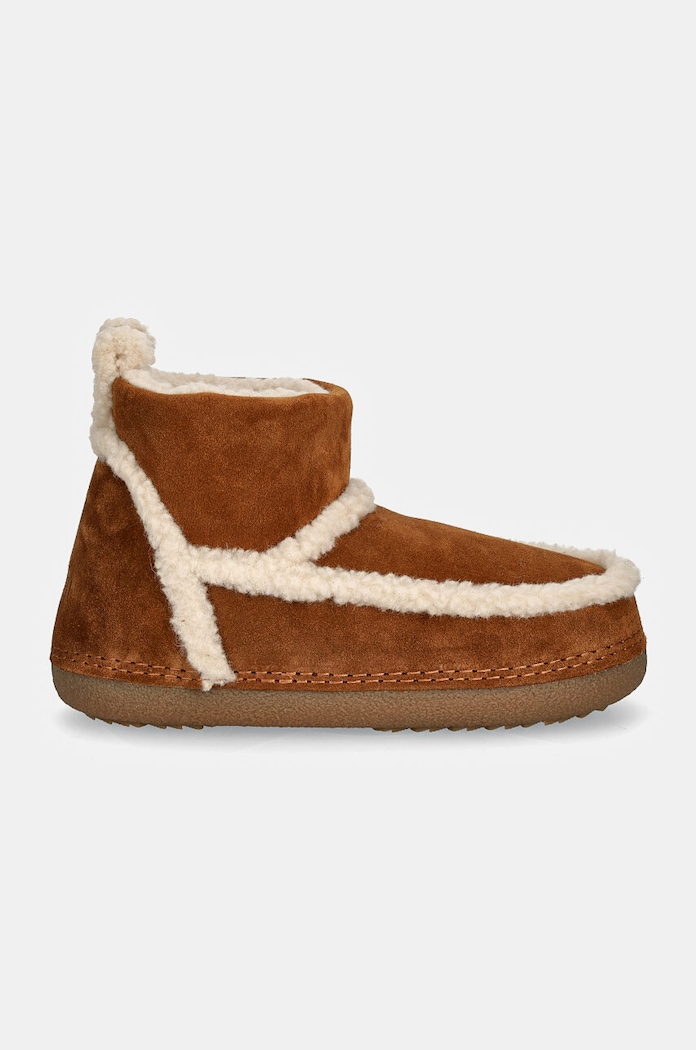 Inuikii cizme de zapada din piele intoarsa Classic Shearling Low 75101.009.Brown maro AW24