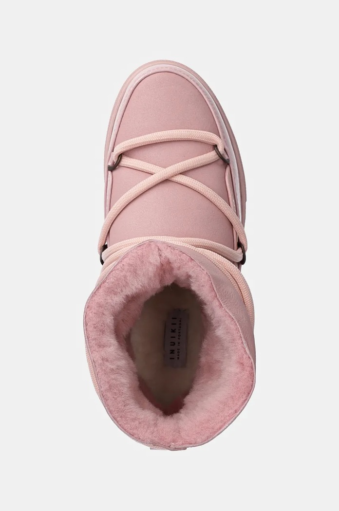 Kožne cipele za snijeg Inuikii Gloss roza 75202.007.Pink