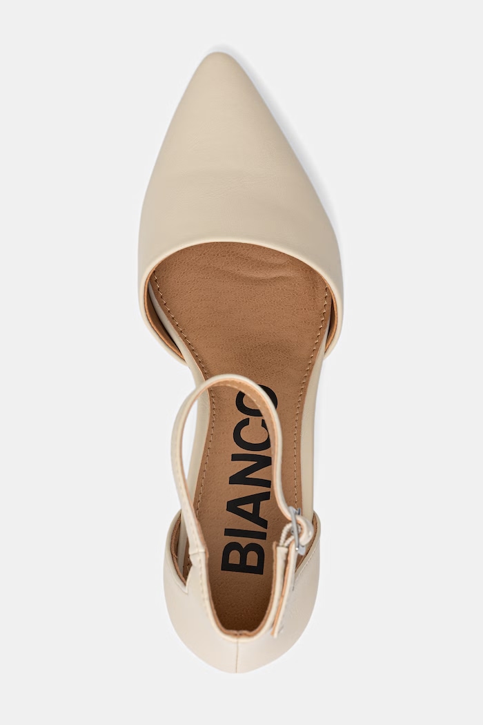 Bianco czółenka na słupku BIADEVIVED beżowy 11241305