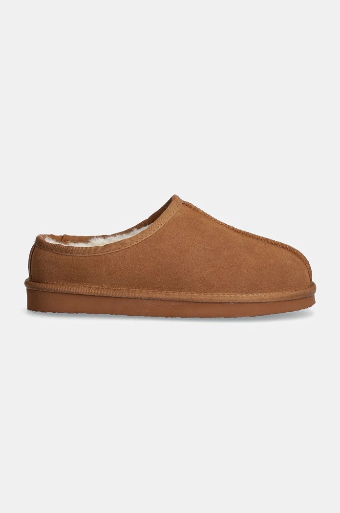Semišové papuče Bianco BIASNOW 11251341 hnědá AW24