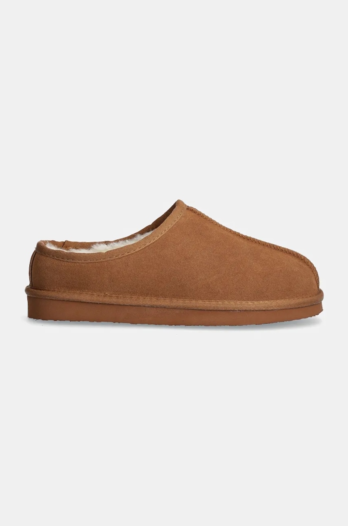 Semišové papuče Bianco BIASNOW 11251341 hnědá AW24