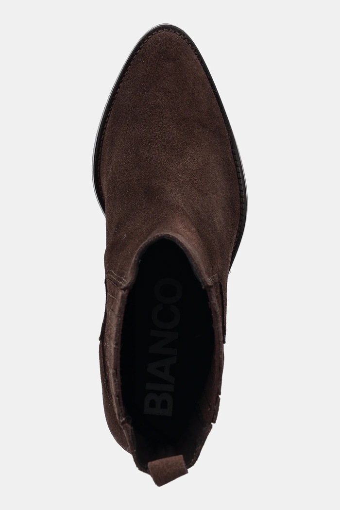 Bianco cizme din piele intoarsa BIACAROL maro 11301551