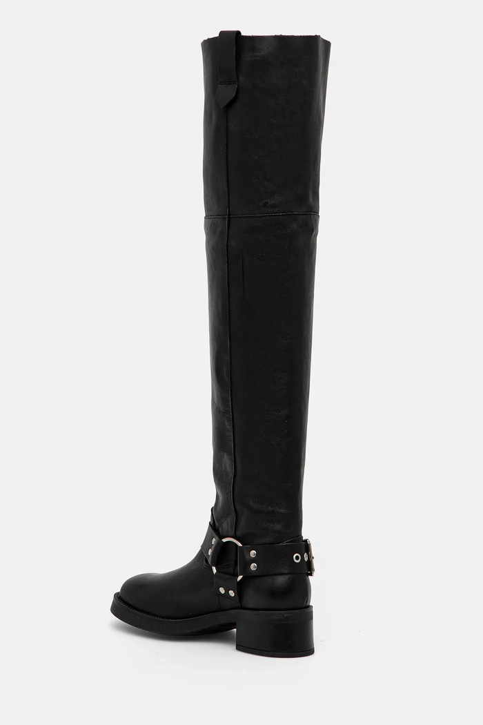 Obuwie Steve Madden kozaki skórzane Bosal SM11003230.017 czarny