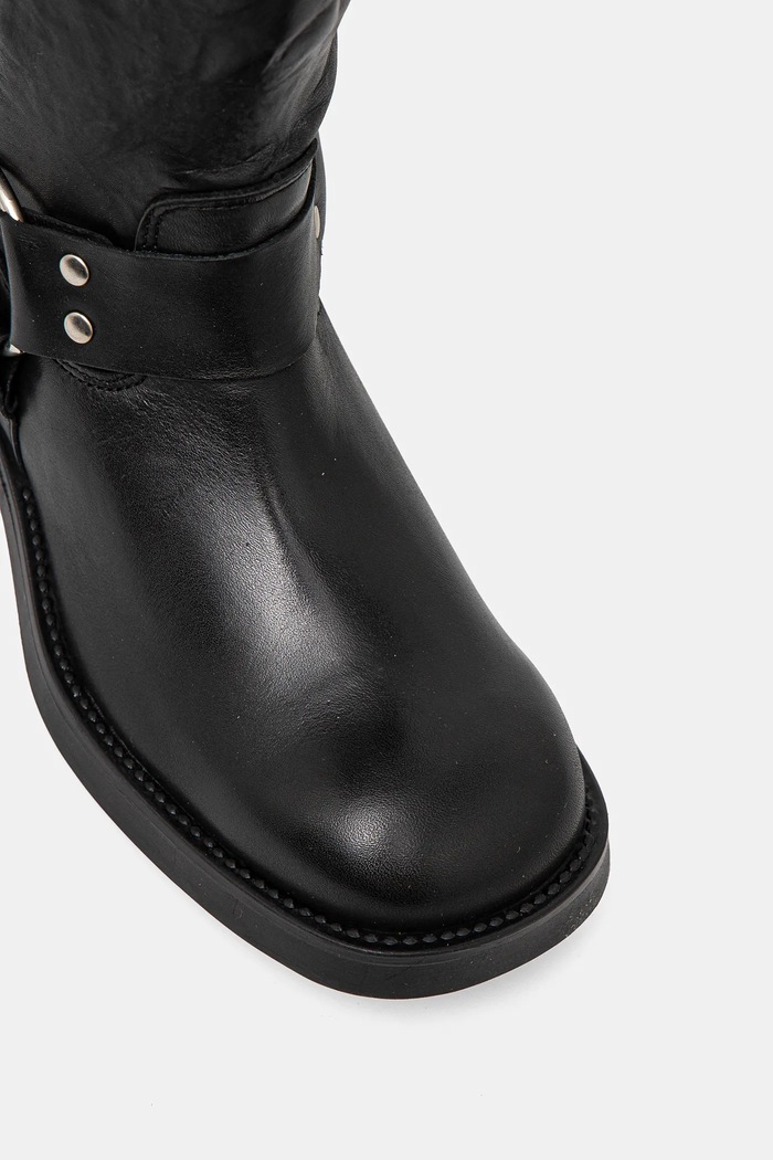 Steve Madden kozaki skórzane Bosal SM11003230.017 czarny