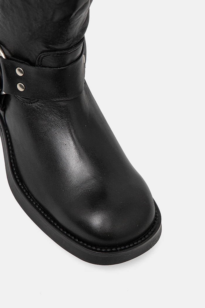 Steve Madden kozaki skórzane Bosal SM11003230.017 czarny