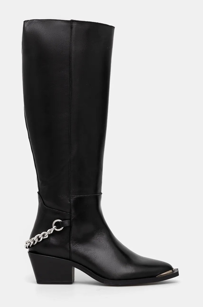 Δερμάτινες μπότες Steve Madden Xayenne SM11003321.017 μαύρο AW24
