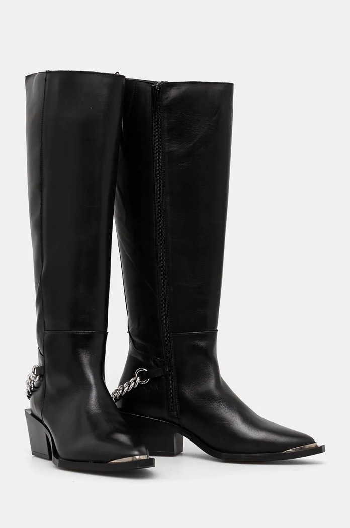 Παπούτσια Δερμάτινες μπότες Steve Madden Xayenne SM11003321.017 μαύρο