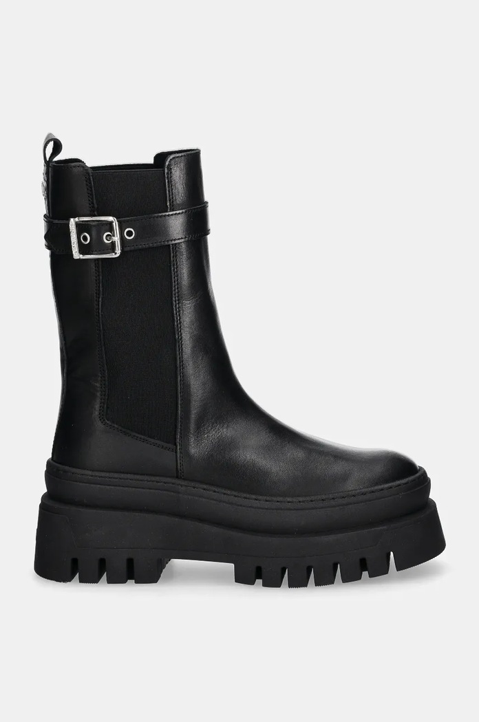 Kožené kotníkové boty Steve Madden Crusher SM11003328.001 černá AW24